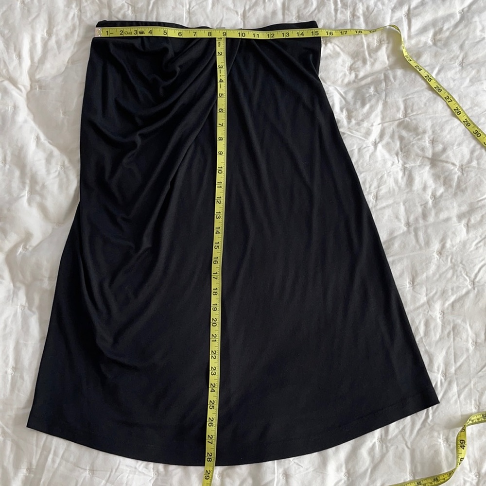 Theory black knit strapless dress - Picture 6 of 6